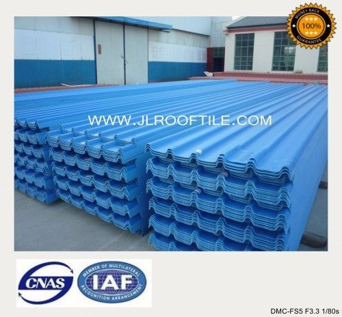 Telha em placa em PVC - JIELI PVC FACTORY ROOF SHEET - Laizhou JIELI Industry Co.,LTD - ondulada