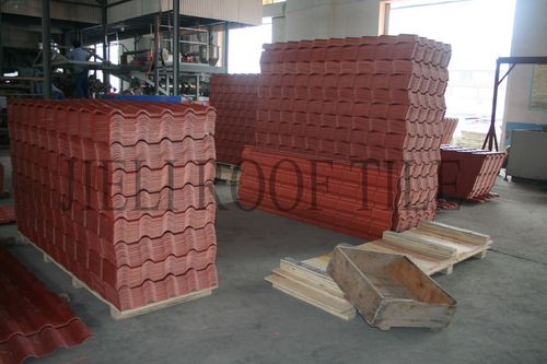 Telhado de resina - ROYAL ROOF TILE PRODUCTION - Laizhou JIELI Industry Co.,LTD - efeito de telhado de telha / ondulado