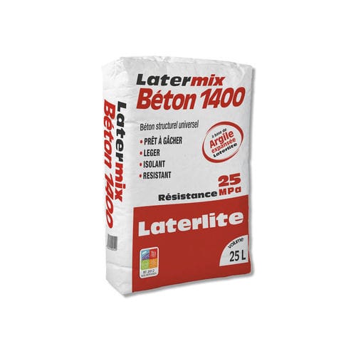 Concreto leve - LATERMIX 1400 - Laterlite s.p.a. - estrutural / de brita / em argila expandida