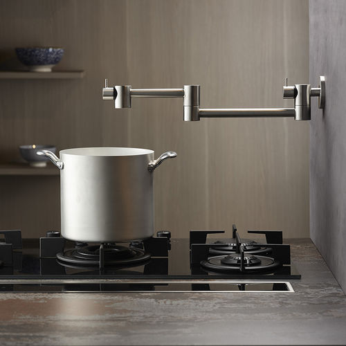 Misturador monocomando de parede - POT FILLER 9600 - MINA Rubinetterie - em aço inoxidável / para cozinha / 1 furo