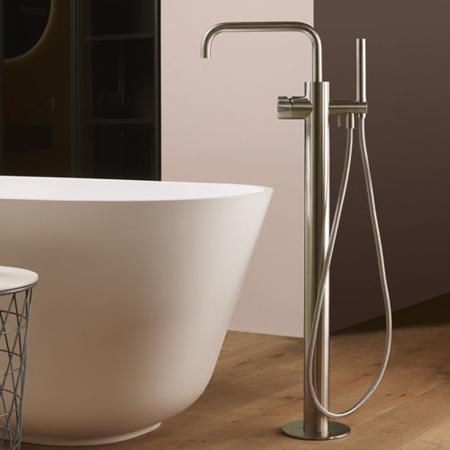 Misturador monocomando para banheira - SYNTH 4780700XT - MINA Rubinetterie - freestanding / em aço inoxidável / para banheiro
