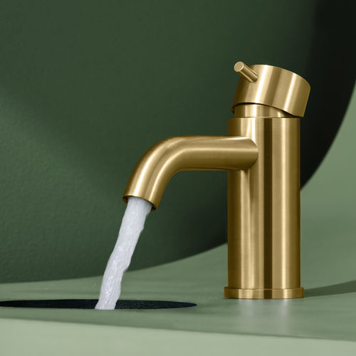 Misturador monocomando para lavatório - IVI 8251 - MINA Rubinetterie - de bancada / em aço inoxidável / em inox escovado