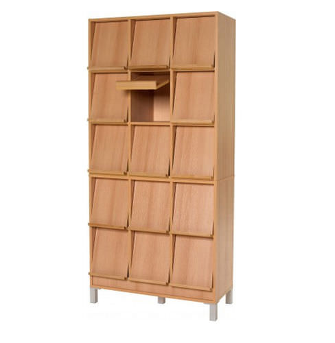 Porta-folhetos em madeira - DISPCOMBI-10 - prima office