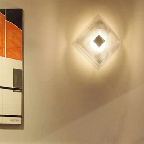 Arandela contemporânea - ECLIPSE N°8B - Vidé Creation Paris - para ambiente interno / em aço inoxidável polido / de LED