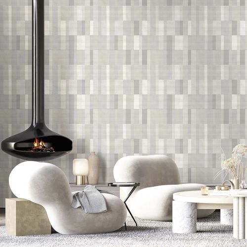 Papel de parede contemporâneo - TERRA : TILES - Parato - vinílico / com padrão geométrico / efeito de ladrilho