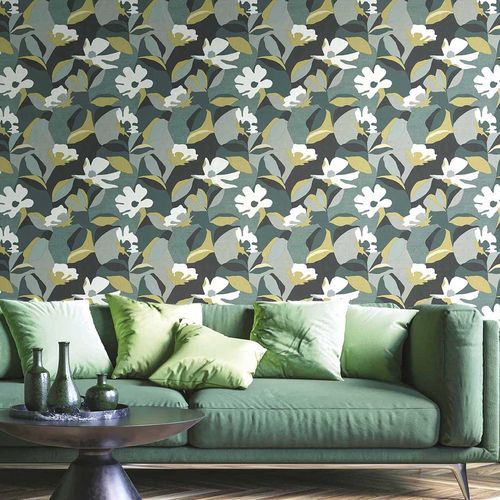 Papel de parede contemporâneo - ENERGIE : FIORE - Parato - vinílico / com natureza / floral