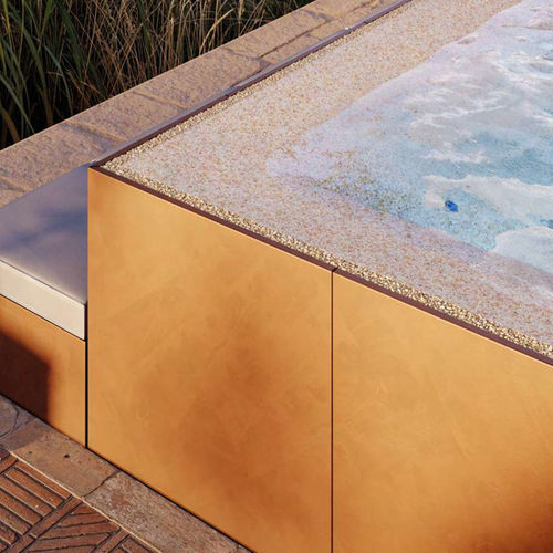 Revestimento de piso em quartzo - LUXIA - Biodesign Pools - para beira de piscina / para piscina / para piscina pública