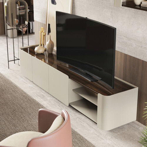 Rack de TV contemporâneo - Soho - Irmaos Pereira Pacheco, SA - baixo / com suporte para leitor de DVD / com compartimento de arrumação