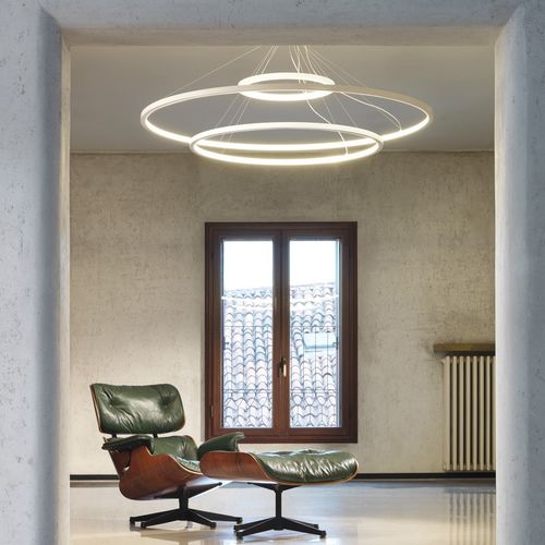 Luminária técnica pendente - circus multiround - Andcosta - de LED / com malha em anéis / IP20