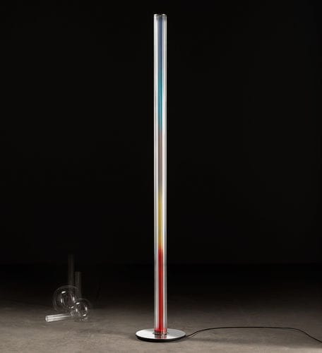 Coluna de luz contemporânea - vitreo F1500 - Andcosta - em alumínio / em alumínio polido / em Pyrex®