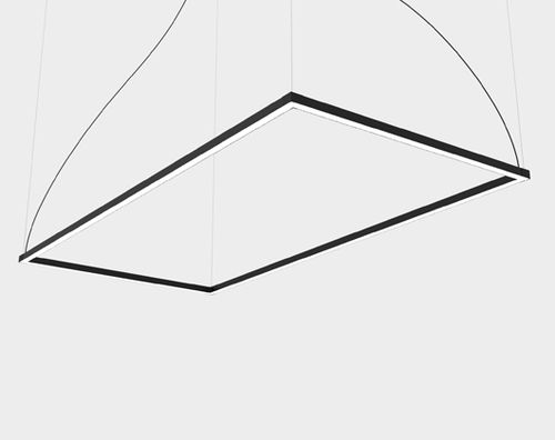Luminária técnica retangular - daytona S900×1700 - Andcosta - suspensa / de LED / IP20