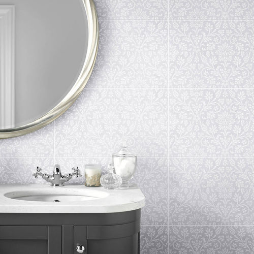 Placas de revestimento em cerâmica - ANNECY : POWDER GREY DESIGN - British Ceramic Tile Ltd - fosca / para ambiente interno / de parede