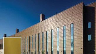 Revestimento de fachada em painéis - AURUBIS : NORDIC BRASS - Metal Solutions Ltd - em titânio / em cobre / metálico