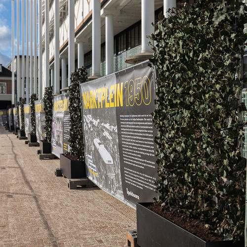 Cerca para canteiro de obras - MobiGreenFence - Mobilane - para jardim / metálica / verde
