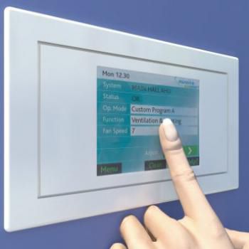 Teclado de controle para sistema de ventilação - ECOSMART - Nuaire - de parede / profissional / com tela sensível ao toque