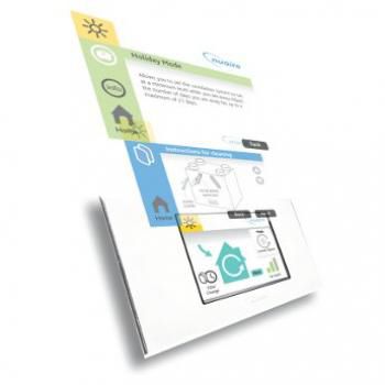 Teclado de controle para sistema de ventilação - MRXBOX-VSC - Nuaire - de parede / com tela sensível ao toque