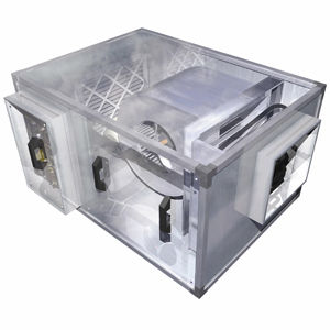 Unidade de tratamento de ar da linha comercial - ECOSMART BOXER AHU SERIES - Nuaire - compacta