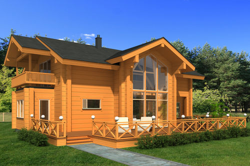 Casa pré-fabricada - RHAPSODY - PALMATIN Ltd. - em madeira maciça / ecológica / modular