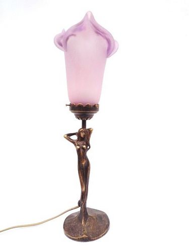 Luminária de mesa - LISA - TIEF - em latão / em vidro / de estilo Art Nouveau