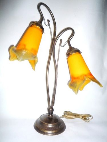 Luminária de mesa - NANCY 2 - TIEF - em latão / em vidro soprado / de estilo Art Nouveau
