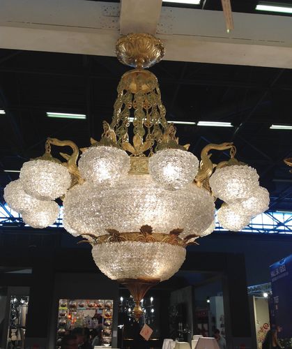 Lustre de estilo - PALACE - TIEF - em vidro / em bronze