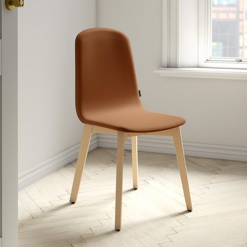 Cadeira de design escandinavo - DOLCE - Cancio - para ambiente interno / em tecido / em compensado