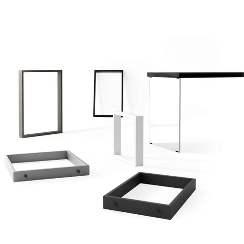 Base de mesa em alumínio laqueado - FIX  - Cancio - contemporânea / para mesa alta / da linha comercial