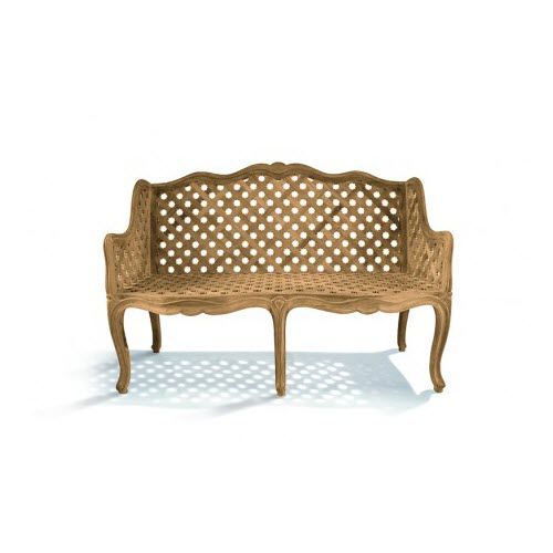Banco de jardim de estilo - J L 15 TC 4 - MASSANT - em madeira / com encosto / com braços