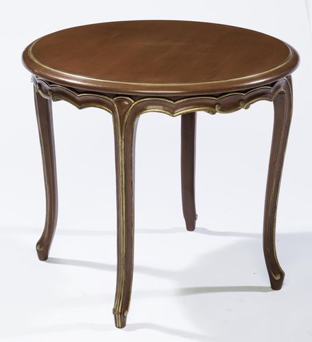 Mesa de centro de estilo Luís XV - L15 LT - MASSANT - em madeira / redonda / sob medida