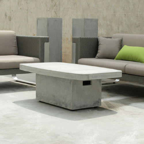 Mesa de centro contemporânea - SEMPRE - In4Out - em concreto reforçado com fibras / retangular / da linha residencial