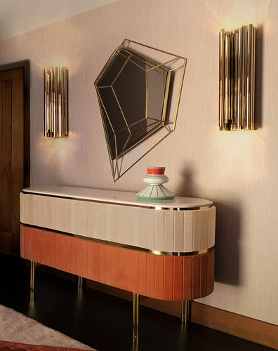 Arandela contemporânea - PARKER - DelightFULL - para ambiente interno / em latão / fixa