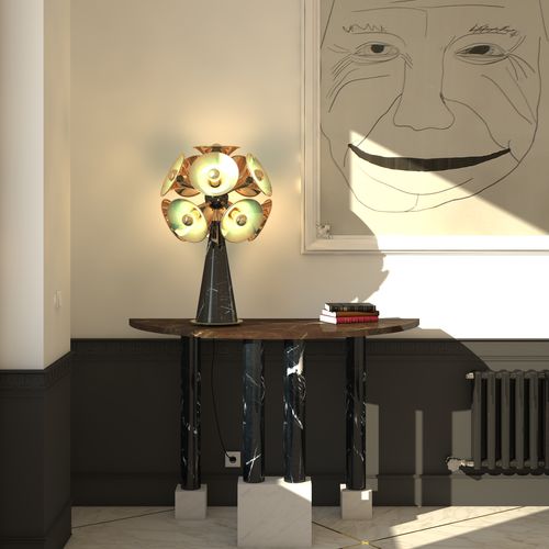 Luminária de mesa - BOTTI - DelightFULL - em latão / em níquel / em mármore