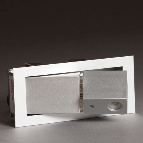 Arandela contemporânea - Ecoled  - para ambiente interno / metálica / retangular