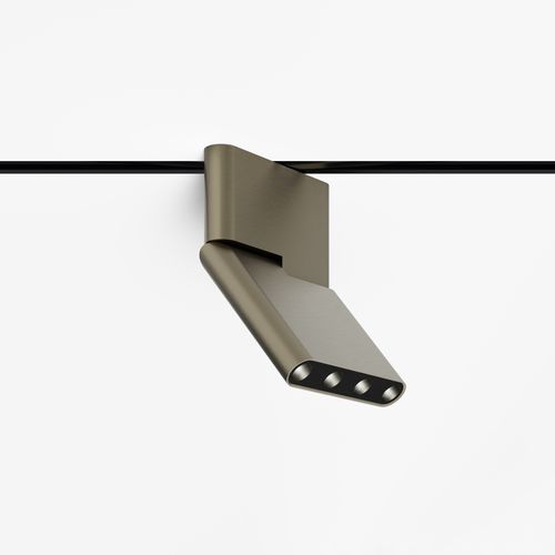Spot de trilho de LED - °turn.micro - Eden Design B.V.B.A  - retangular / em alumínio anodizado / da linha comercial