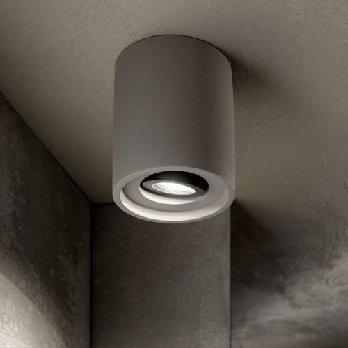 Plafon contemporâneo - OAK PL1 - Ideal Lux S.r.l.  - redondo / metálico / em concreto