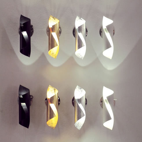 Arandela contemporânea - HUÉ: P1 - Knikerboker - para ambiente interno / em aço / de LED