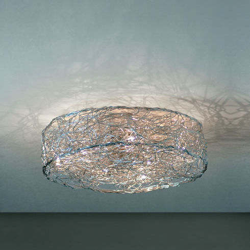 Plafon contemporâneo - ROTOLA: S 100 - Knikerboker - redondo / em alumínio / de LED