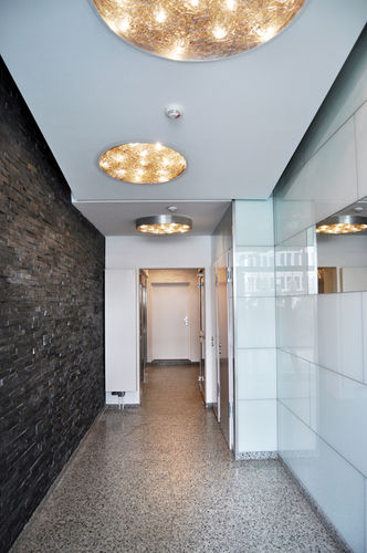 Plafon contemporâneo - ROTOLA: 70 - Knikerboker - redondo / em alumínio / de LED