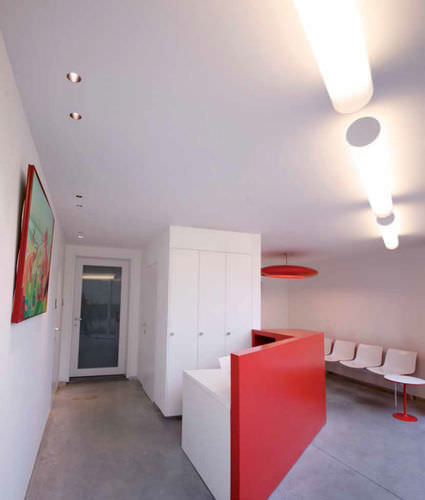 Plafon contemporâneo - TUBITO - 100% LIGHT bvba  - linear / em vidro / para lâmpada fluorescente