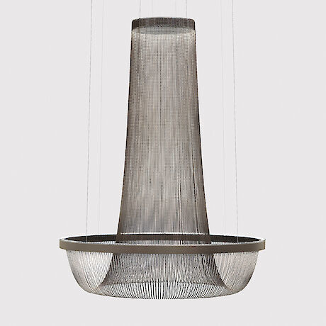 Lustre oriental - RINGO STAR CHANDELIER ORIENTAL - Lightnet GmbH  - em alumínio / em opalina / em tecido