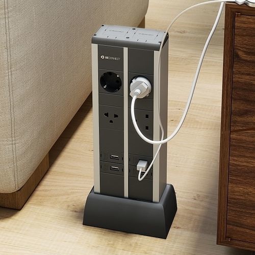 Tomada elétrica - DUPLO CHARGE POINT - IB-connect - USB / dupla / de piso