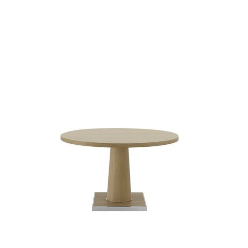 Mesa de lanchonete contemporânea - CONVIVIO - MAXALTO - em madeira maciça / com folheado de madeira / com base em madeira maciça