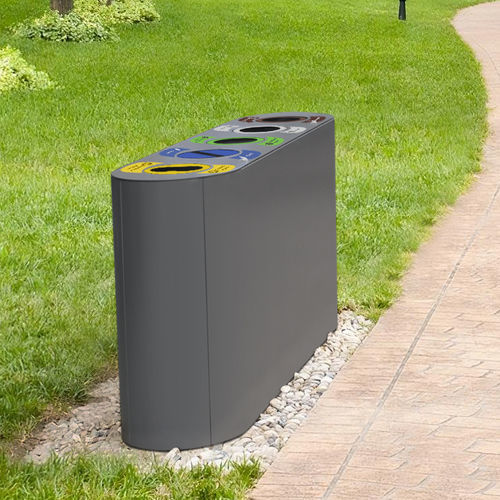 Lixeira de coleta seletiva - Mánchester - CERVIC ENVIRONMENT - pública / metálica / para ambiente externo
