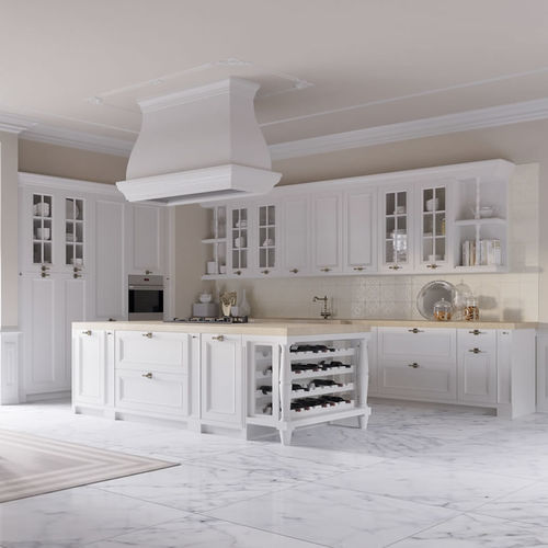 Cozinha contemporânea - Ester - Aurora cucine - em madeira / com ilha / laqueada