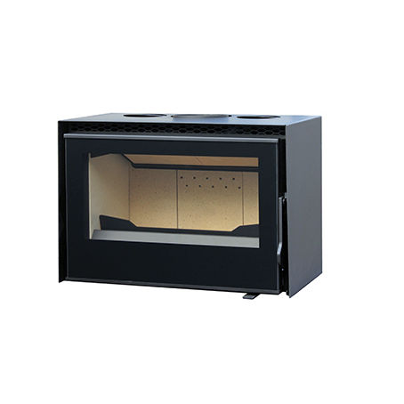 Lareira tipo inserto a lenha - 750 - Axis - em aço / de ventilação forçada / de convecção natural