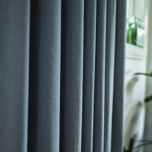 Tecido para cortinas - EASY  - KOBE INTERIOR FABRICS - de cor lisa / em poliéster / em linho