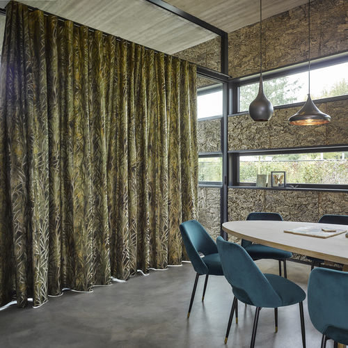Tecido para cortinas - GERMAINE - KOBE INTERIOR FABRICS - com natureza / em poliéster / em linho