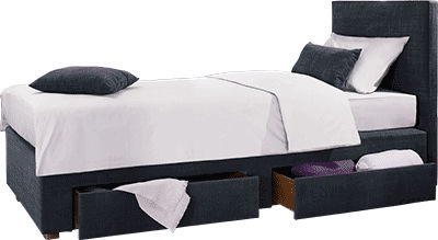 Cama de solteiro - KANGAROO - le lit national - contemporânea / com gavetas / em tecido