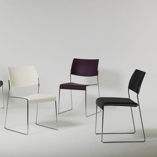 Cadeira de conferência contemporânea - LINOS 1206 - Brunner GmbH - para ambiente interno / em material plástico / em compensado