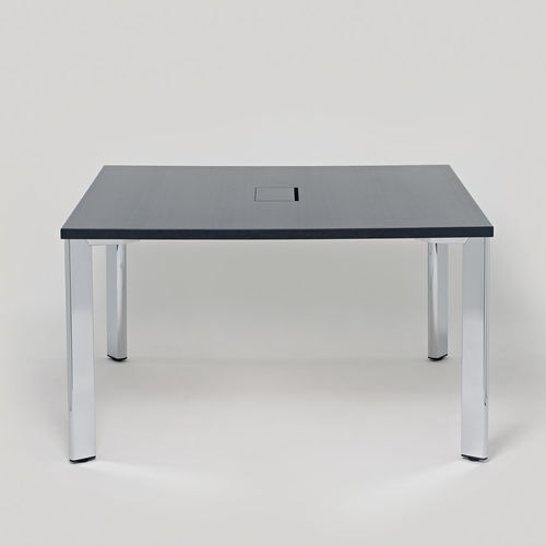 Mesa de reunião contemporânea - STATE 2801 - Brunner GmbH - com folheado de madeira / em HPL / com base em alumínio